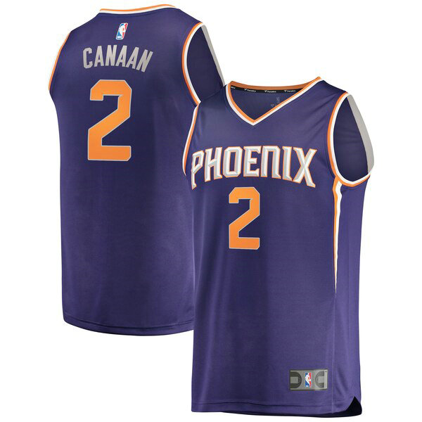 Maillot nba Phoenix Suns Icon Edition Homme Isaiah Canaan 2 Pourpre